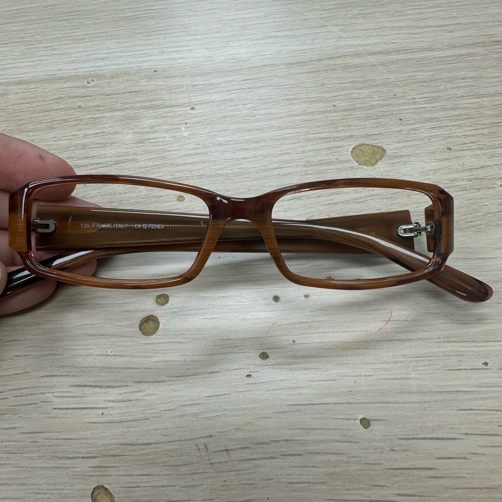 Fendi Brown Rectangular Glasses
